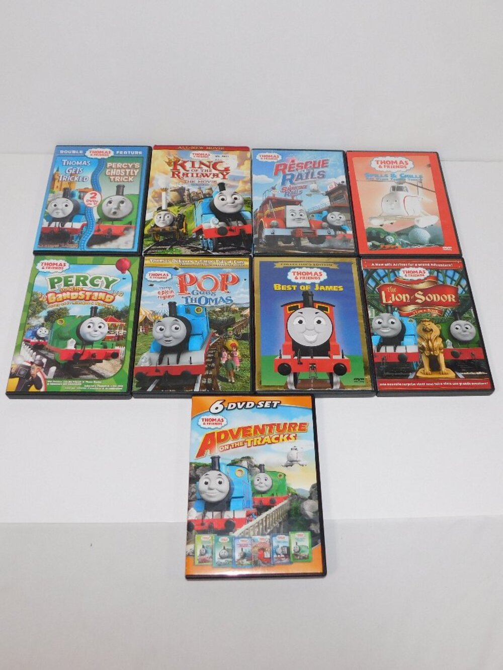 Lot of 13 Thomas & Friends Train Engine DVDs Shows & Movie
